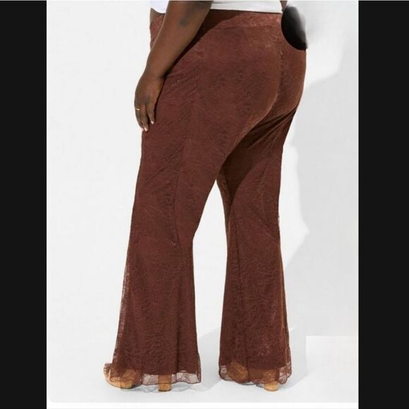 Torrid Stretch Lace Flare Leg Pants - Picture 3 of 3